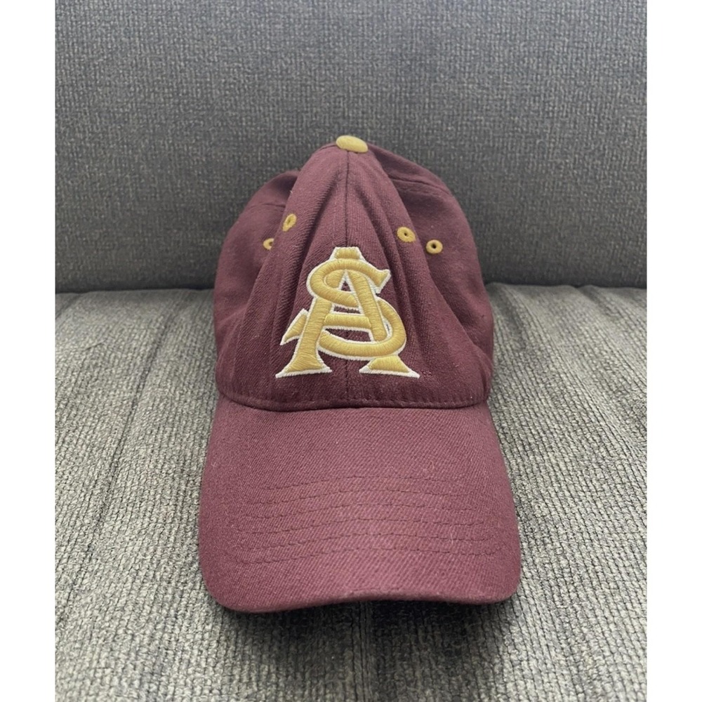 Arizona State Sun Devils Hat Cap Fitted One Size Red NCAA Top Of The World